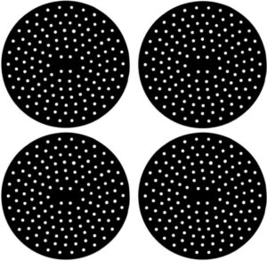 Almofada Silicone Para Fogão de Indução Kit 4 Peças Preto