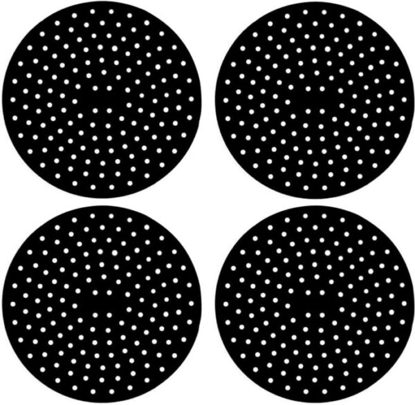 Almofada Silicone Para Fogão de Indução Kit 4 Peças Preto