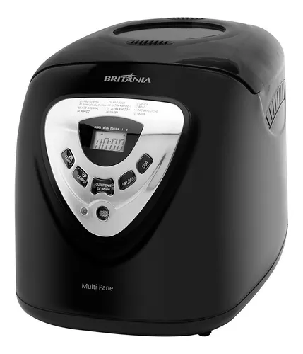Panificadora Multipane 12 Programações Com Função Timer e Antiaderente Potência de 550 W Cor Preto Britânia
