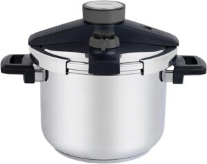 Panela de Pressão Tramontina Presto em Aço Inox Fundo Triplo com 5 Dispositivos de Segurança 22 cm 6 L