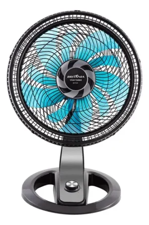 Ventilador De Mesa Britânia 40cm Preto Bvt491 Cor das pás Verde Diâmetro 40 cm Frequência 60 Hz Material das pás Plástico Quantidade de pás 10